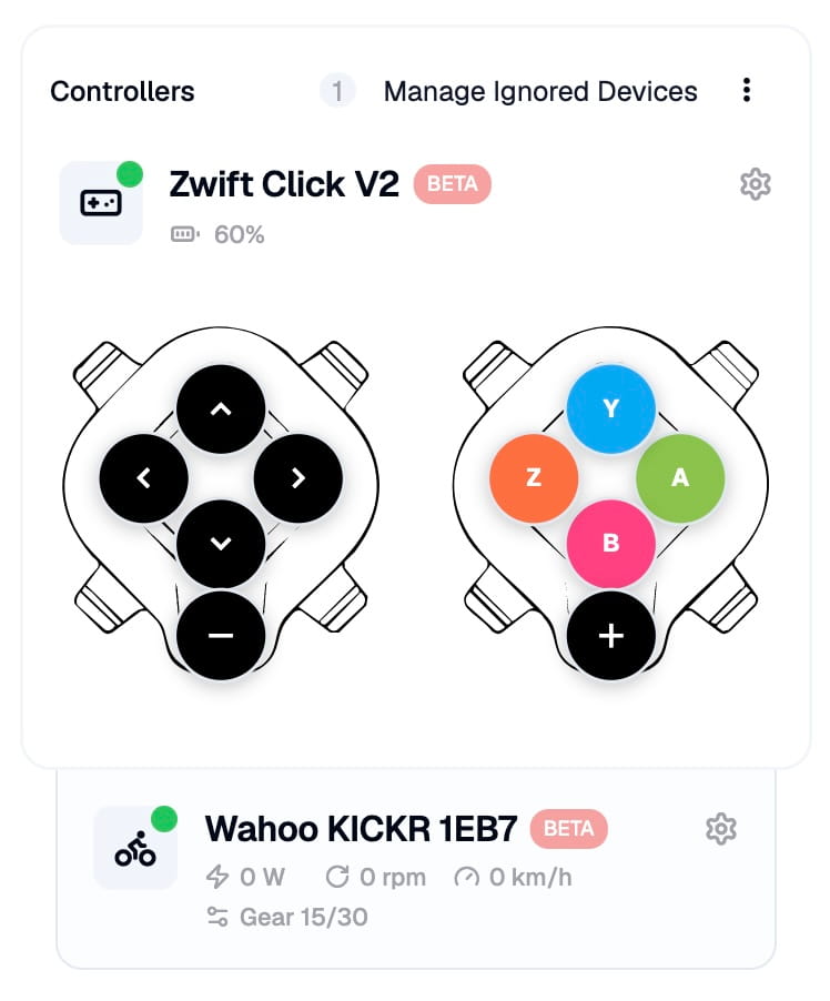 BikeControl 5.4 — your trainer, retrofitted 5.4 hero — BikeControl sitting between trainer and trainer app